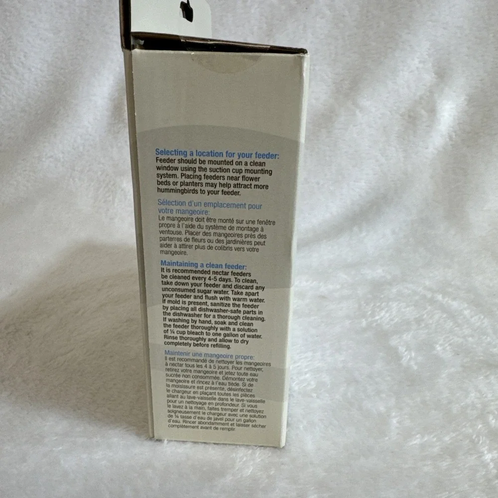 Nature's Way Nectar Series Hummingbird Window Feeder 8oz Red WWTWF1‎